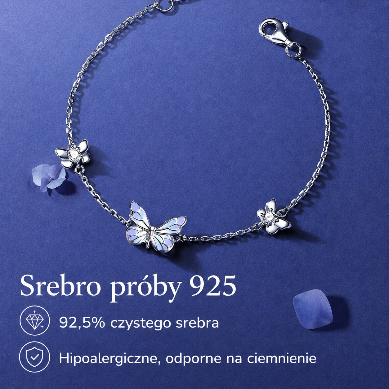 [NOWOŚĆ] Bransoletka Morpho Lumière Violet