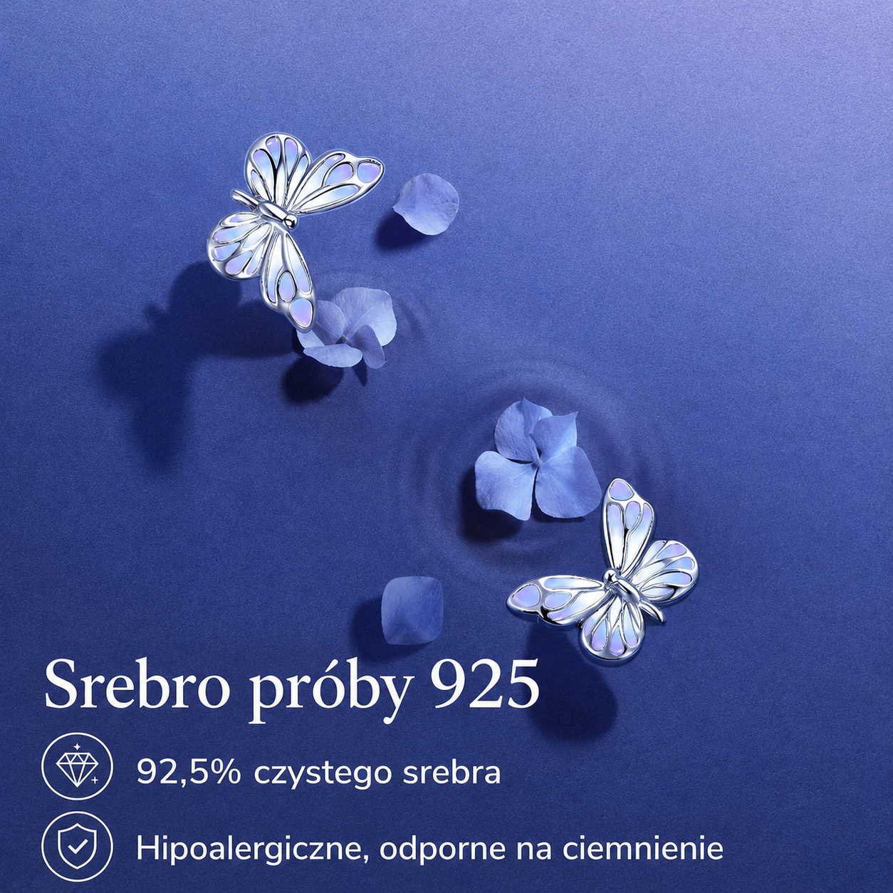 [NOWOŚĆ] Kolczyki Morpho Lumière Violet
