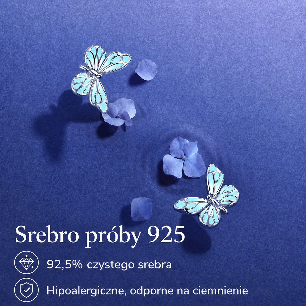 Kolczyki Morpho Lumière