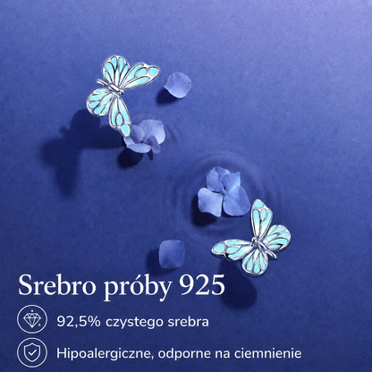 Kolczyki Morpho Lumière